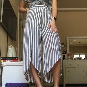 striped culottes